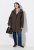Ulla Popken 851803 Duffle-coat Marron foncé - Manteaux - Manteaux femme grande taille