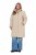 Ulla Popken 851811 Manteau matelassé Beige - Manteaux - Manteaux femme grande taille