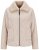 Ulla Popken 851823 Veste en suédine Blanc cassé - Vestes - Vestes femme grande taille