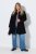 Ulla Popken 851827 Manteau évasé effet laine Noir - Manteaux - Manteaux femme grande taille