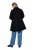 Ulla Popken 851827 Manteau évasé effet laine Noir - Manteaux - Manteaux femme grande taille