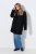 Ulla Popken 851829 Manteau en laine Noir - Manteaux - Manteaux femme grande taille