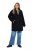 Ulla Popken 851829 Manteau en laine Noir - Manteaux - Manteaux femme grande taille