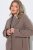 Ulla Popken 851829 Manteau en laine trapèze à revers Marron clair - Manteaux - Manteaux femme grande taille