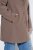Ulla Popken 851829 Manteau en laine trapèze à revers Marron clair - Manteaux - Manteaux femme grande taille