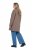 Ulla Popken 851829 Manteau en laine trapèze à revers Marron clair - Manteaux - Manteaux femme grande taille