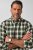 JP1880 851877 Chemise en flanelle à carreaux manches longues Vert foncé TALL - TALL chemises - Chemises TALL grande longueur