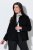 Ulla Popken 852167 Blazer à col chemise Noir - Blazers - Blazers grande taille pour femme