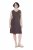 Ulla Popken 852190 Robe en jersey Brun acajou - Robes d'été - Robes d'été grande taille
