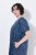 Ulla Popken 852214 Robe mi-longue rayée Bleu marine - Robes midi - Robes midi grande taille