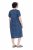 Ulla Popken 852214 Robe mi-longue rayée Bleu marine - Robes midi - Robes midi grande taille