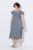 Ulla Popken 852218 Robe mi-longue à manches courtes Gris - Robes midi - Robes midi grande taille