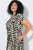Ulla Popken 852257 Robe longue imprimée Taupe - Robes maxi - Robes maxi grande taille