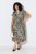 Ulla Popken 852257 Robe longue imprimée Taupe - Robes maxi - Robes maxi grande taille