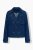 Ulla Popken 852266 Veste en jean croisée style trench Bleu denim - Vestes - Vestes femme grande taille