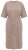 Ulla Popken 852288 Robe mi-longue à manches courtes et ceinture à nouer Marron clair - Robes midi - Robes midi grande taille