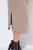Ulla Popken 852288 Robe mi-longue à manches courtes et ceinture à nouer Marron clair - Robes midi - Robes midi grande taille