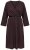 Ulla Popken 852307 Robe portefeuille à manches longues Brun acajou - Robes midi - Robes midi grande taille