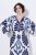 Ulla Popken 852314 Robe imprimée Blanc - Robes midi - Robes midi grande taille