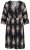 Ulla Popken 852315 Robe portefeuille imprimée Noir - Robes midi - Robes midi grande taille
