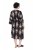 Ulla Popken 852315 Robe portefeuille imprimée Noir - Robes midi - Robes midi grande taille