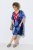 Ulla Popken 852394 Robe mi-longue à manches courtes et col V Bleu marine - Robes midi - Robes midi grande taille