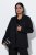 Ulla Popken 852498 Blazer à un bouton et strass Noir - Blazers - Blazers grande taille pour femme