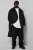 STHUGE 852519 Classique Manteau en laine Noir - Vestes - Vestes Homme Grandes Tailles