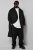 STHUGE 852519 Classique Manteau en laine Noir - Vestes - Vestes Homme Grandes Tailles