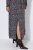Ulla Popken 852606 Robe longue imprimée Noir - Robes maxi - Robes maxi grande taille