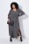 Ulla Popken 852606 Robe longue imprimée Noir - Robes maxi - Robes maxi grande taille