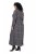Ulla Popken 852606 Robe longue imprimée Noir - Robes maxi - Robes maxi grande taille