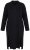 Ulla Popken 852630 Robe en maille à manches longues Noir - Robes midi - Robes midi grande taille