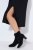 Ulla Popken 852630 Robe en maille à manches longues Noir - Robes midi - Robes midi grande taille