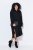 Ulla Popken 852630 Robe en maille à manches longues Noir - Robes midi - Robes midi grande taille