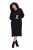 Ulla Popken 852630 Robe en maille à manches longues Noir - Robes midi - Robes midi grande taille