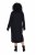 Ulla Popken 852630 Robe en maille à manches longues Noir - Robes midi - Robes midi grande taille