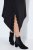 Ulla Popken 852636 Robe portefeuille Noir - Robes en jersey - 