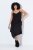 Ulla Popken 852636 Robe portefeuille Noir - Robes en jersey - 