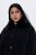 Ulla Popken 852644 Veste cape à bordure en fausse fourrure Noir - Ponchos & capes - 