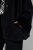 Ulla Popken 852644 Veste cape à bordure en fausse fourrure Noir - Ponchos & capes - 