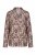 Ulla Popken 852649 Pyjama à motifs et col chemise Marron - Pyjamas/vêtements de détente - 