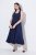 Ulla Popken 852680 Robe de soirée Bleu marine - Robes de soirée - Robes de soirée grande taille