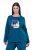 Ulla Popken 852710 Pull d'intérieur à manches longues Pétrole - Pyjamas/vêtements de détente - 