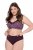 Ulla Popken 852758 Strings à motifs lot de 5 Prune - Culottes - 