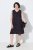 Ulla Popken 852824 Robe fleurie Noir - Robes d'été - Robes d'été grande taille