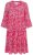 Ulla Popken 852841 Robe fleurie à volants Magenta - Robes midi - Robes midi grande taille
