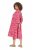 Ulla Popken 852841 Robe fleurie à volants Magenta - Robes midi - Robes midi grande taille