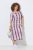Ulla Popken 852854 Robe mi-longue rayée Marron - Robes midi - Robes midi grande taille