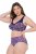 Ulla Popken 852935 Culottes à fleurs lot de 5 Bleu roi - Culottes - 